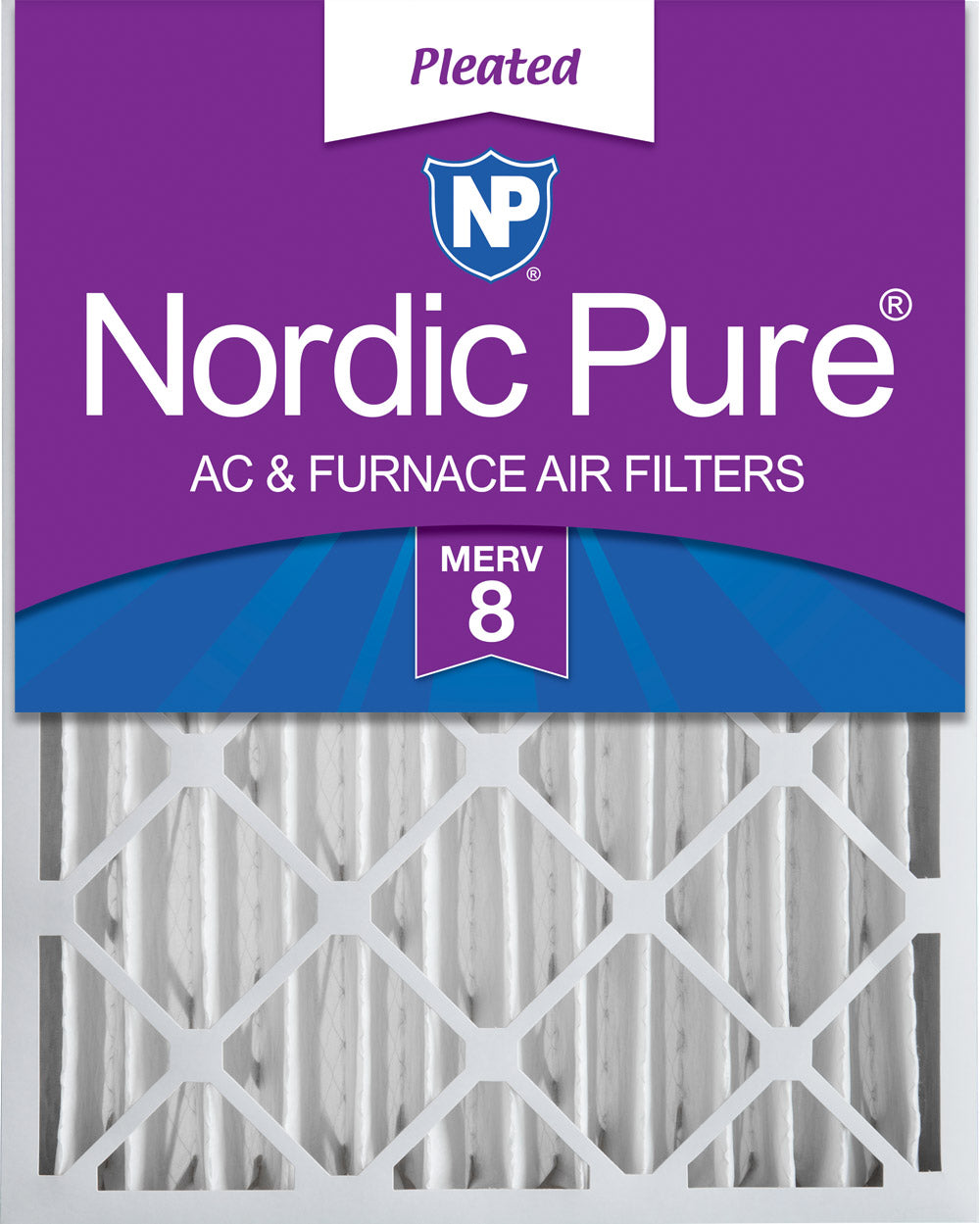 28x30x4 (3 5/8) Pleated MERV 8 Air Filters 1 Pack