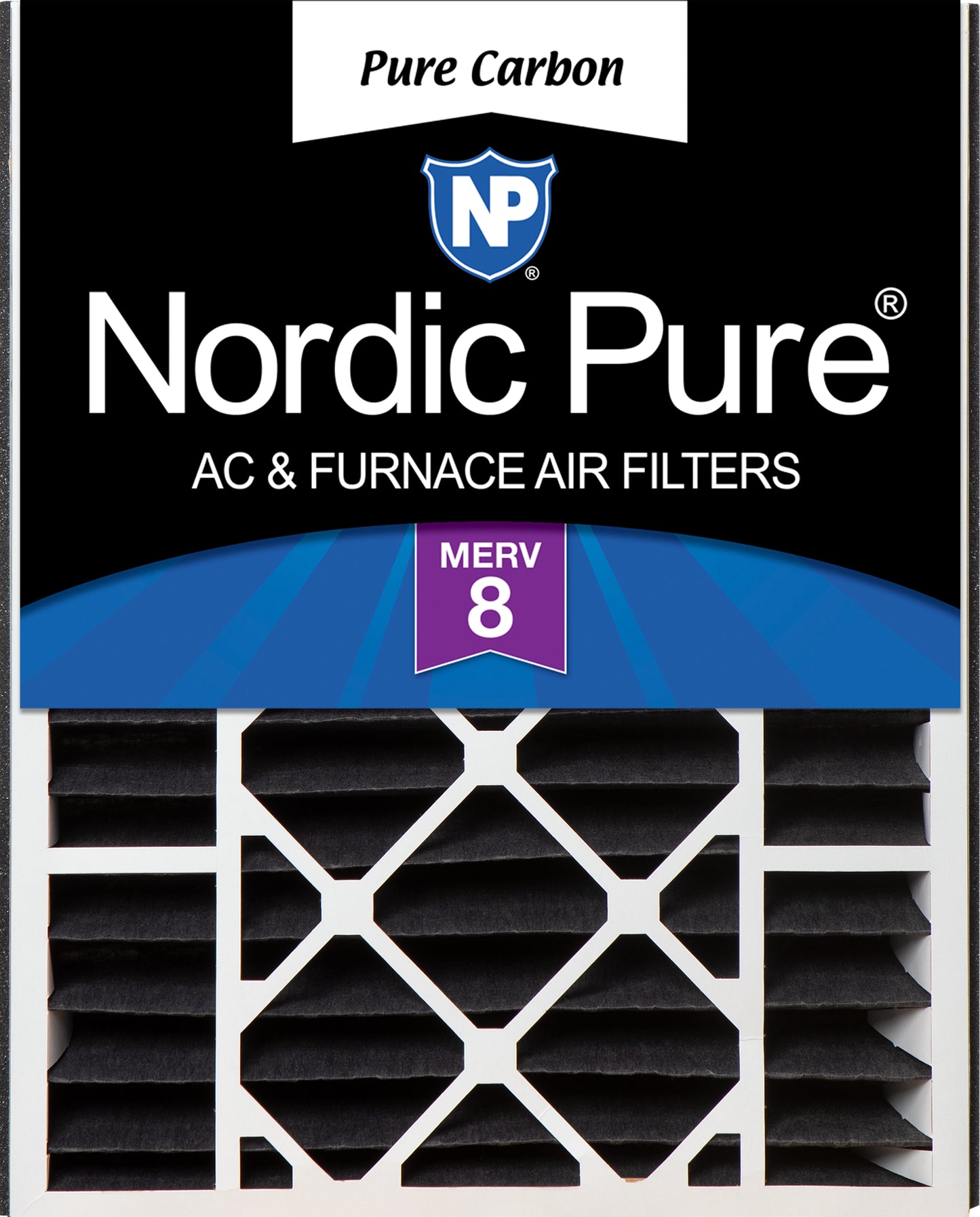 Air Bear 20x25x5 (4 7/8) Replacement 259112-102 Pure Carbon Pleated Odor Reduction Merv 8 Furnace Filter 1 Pack