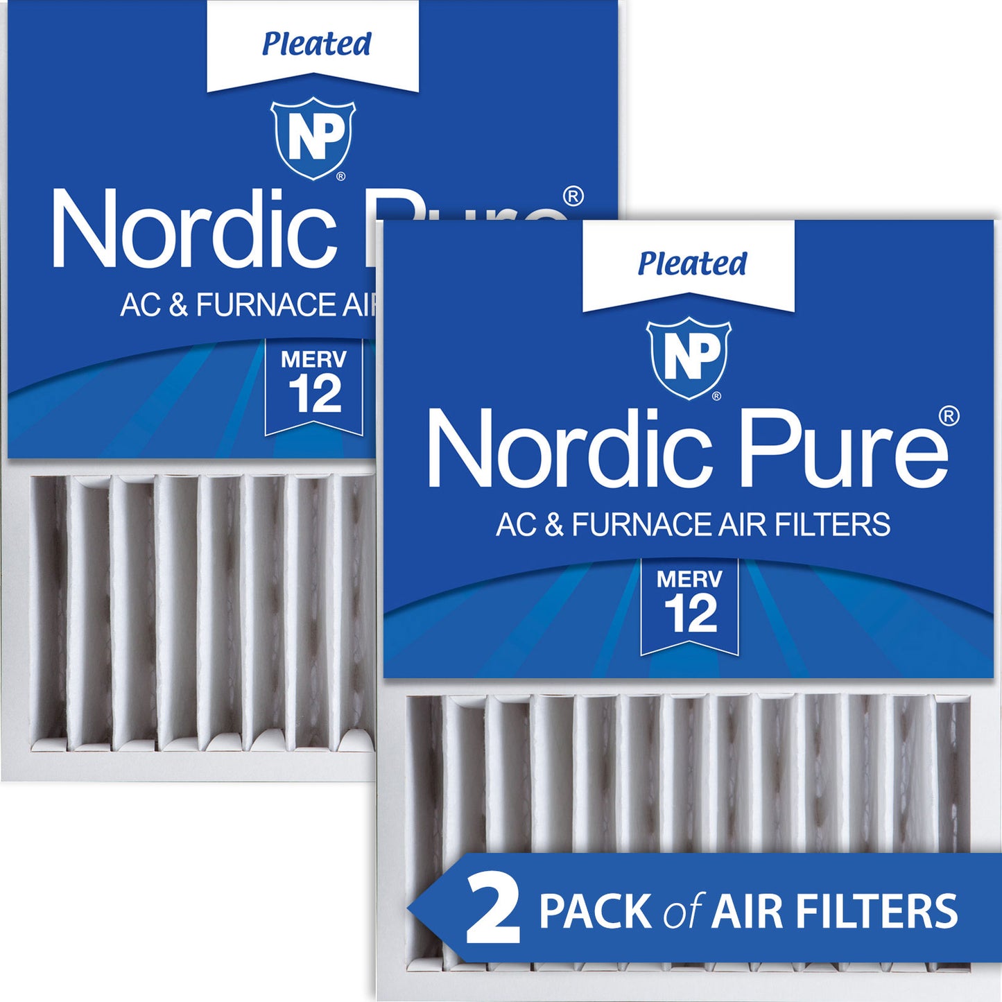 16x20x5 (4 3/8) Honeywell/Lennox Replacement MERV 12 Air Filters 2 Pack