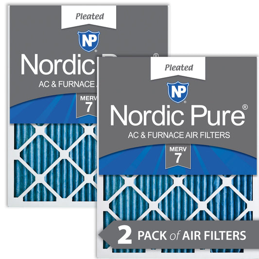 8x20x1 Pleated MERV 7 Air Filters 2 Pack
