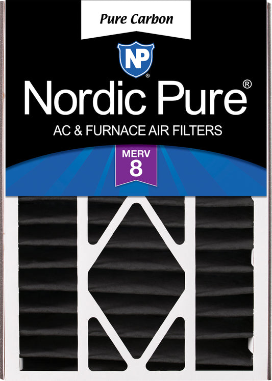 Air Bear 16x25x5 (4 7/8) Replacement 259112-105 Pure Carbon Pleated Odor Reduction Merv 8 Furnace Filter 1 Pack