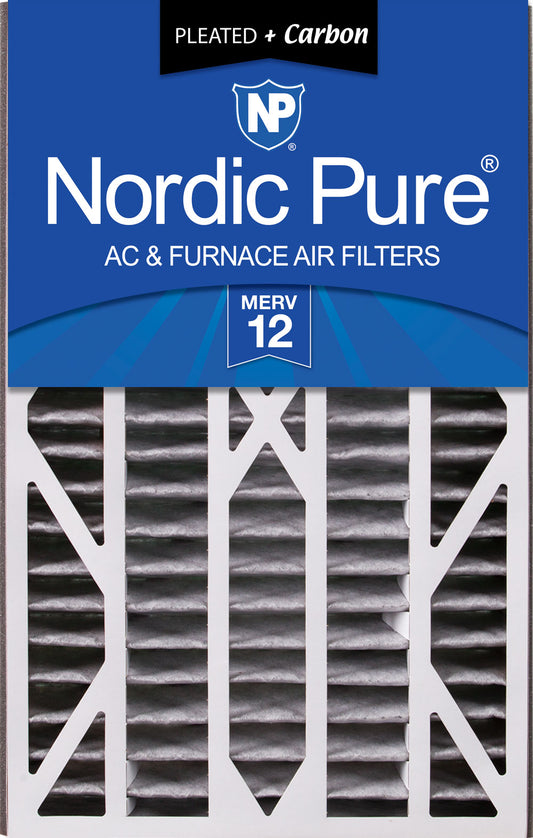 Air Bear Cub 16x25x3 Air Filter Replacement MERV 12 Pleated Plus Carbon 1 Pack