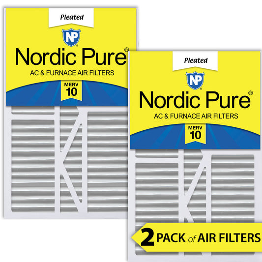16x25x5 1/4 (5.25) Goodman/Carrier/Amana Replacement MERV 10 Air Filters 2 Pack