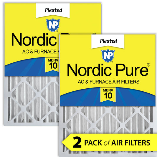 12x24x4 (3 5/8) Pleated MERV 10 Air Filters 2 Pack