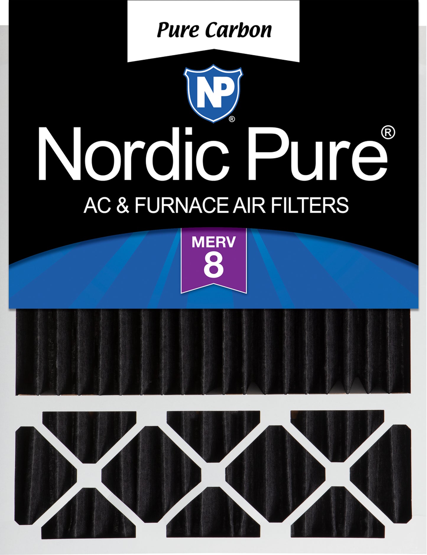 20x25x5 (4 3/8) Honeywell/Lennox Replacement Pure Carbon Pleated Odor Reduction Merv 8 Furnace Filter 1 Pack