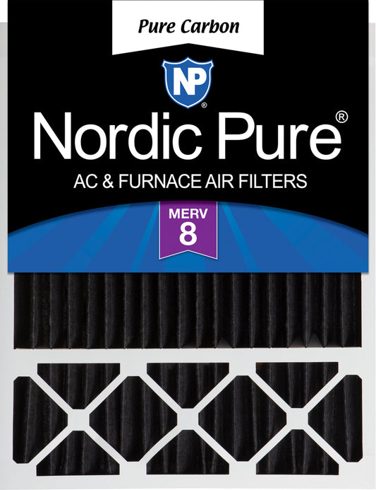 20x25x5 (4 3/8) Honeywell/Lennox Replacement Pure Carbon Pleated Odor Reduction Merv 8 Furnace Filter 1 Pack