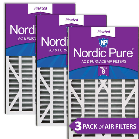 Air Bear Cub 16x25x3 Replacement 255649-101 MERV 8 Air Filters 3 Pack