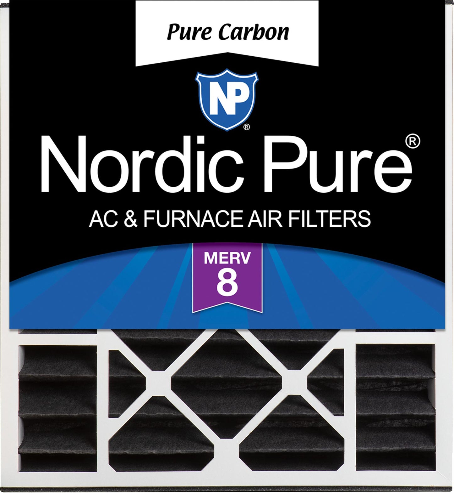 Air Bear 20x20x5 (4 15/16) Replacement 259112-103 Pure Carbon Pleated Odor Reduction Merv 8 Furnace Filter 1 Pack
