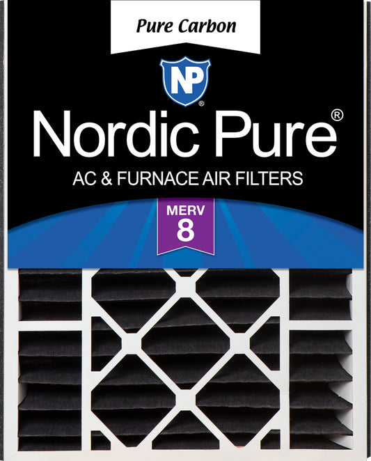 Air Bear 20x25x5 (4 7/8) Replacement 259112-102 Pure Carbon Pleated Odor Reduction Merv 8 Furnace Filter 1 Pack