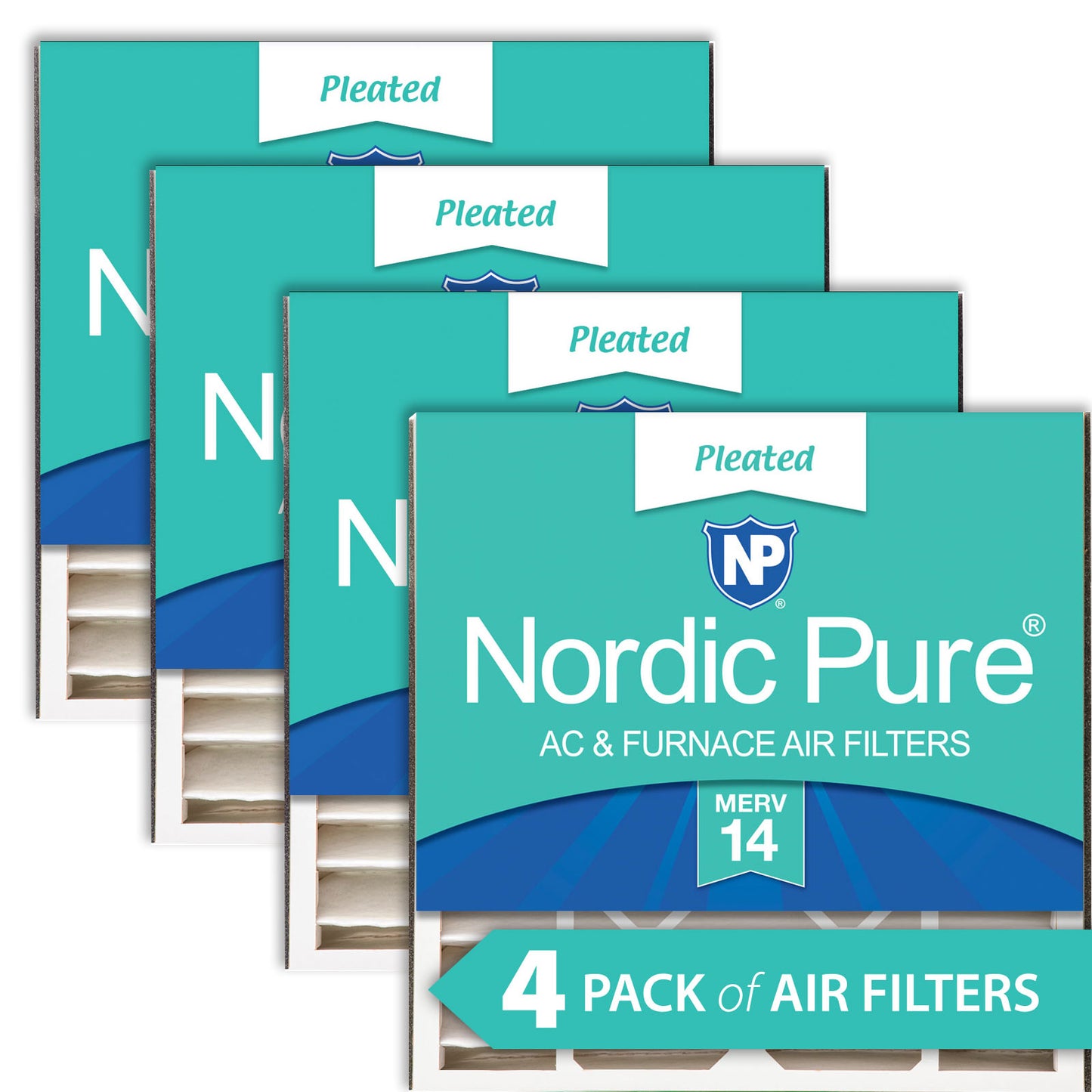 Air Bear 20x20x5 (4 15/16) Replacement 266649-103 MERV 14 Air Filters 4 Pack