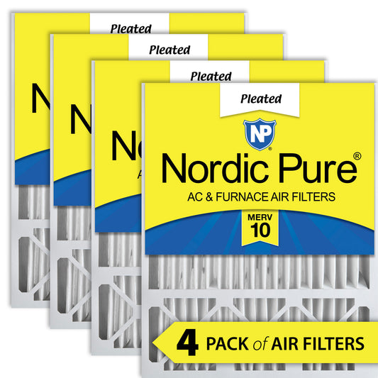 20x25x5 (4 3/8) Honeywell/Lennox Replacement MERV 10 Air Filters 4 Pack