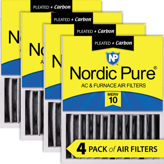 16x20x5 (4 3/8) Honeywell/Lennox Replacement Air Filters MERV 10 Pleated Plus Carbon 4 Pack