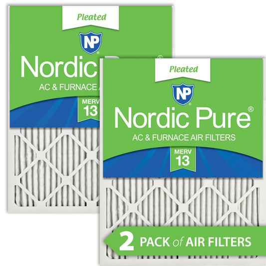 10x10x1 Pleated MERV 13 Air Filters 2 Pack