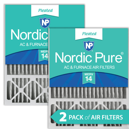20x25x5 (4 3/8) Honeywell/Lennox Replacement MERV 14 Air Filters 2 Pack