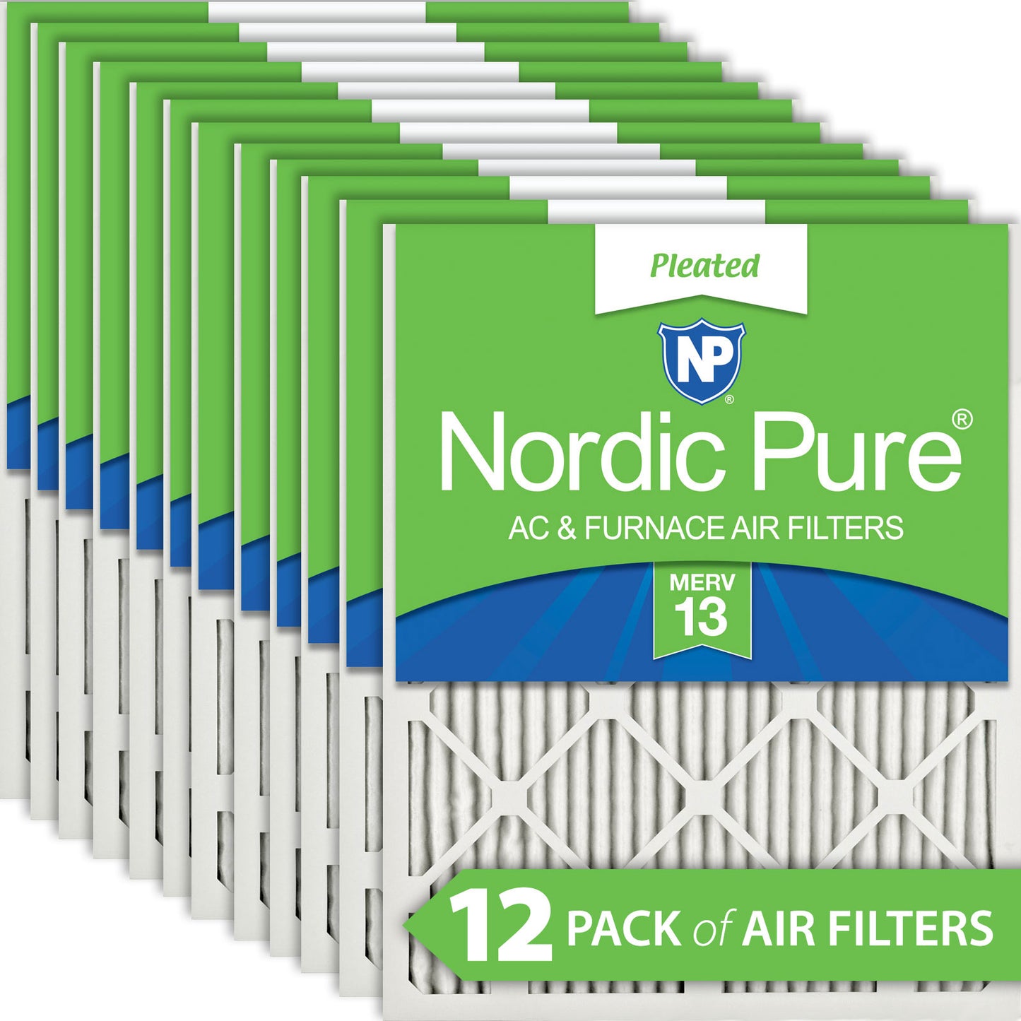 17x19x1 Exact MERV 13 AC Furnace Filters 12 Pack