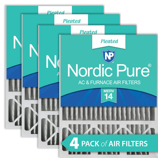20x25x5 (4 3/8) Honeywell/Lennox Replacement MERV 14 Air Filters 4 Pack