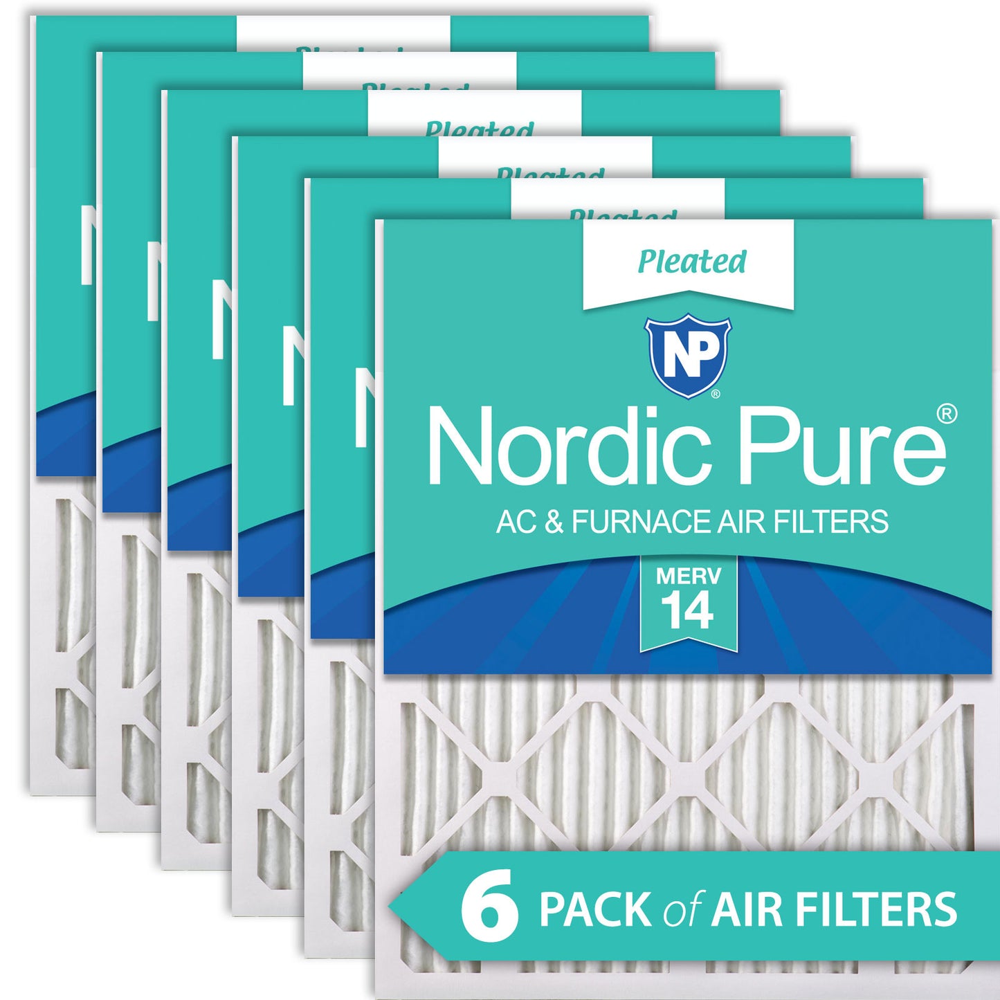 16x26x1 Exact MERV 14 AC Furnace Filters 6 Pack