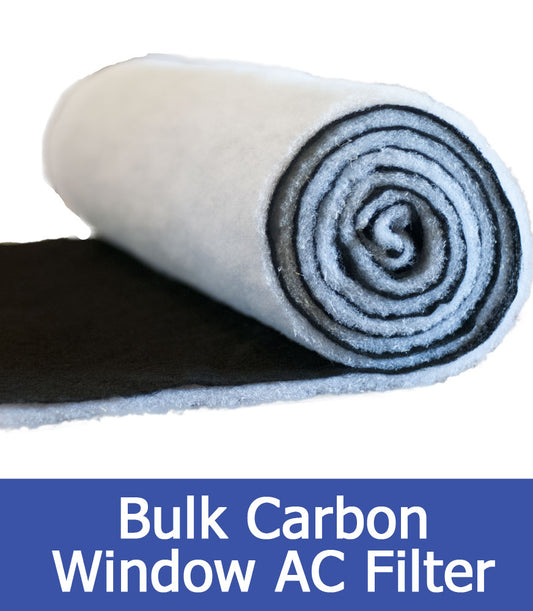 Window Air Conditioner Poly + Carbon Filter 24"x96" Roll 1 Pack