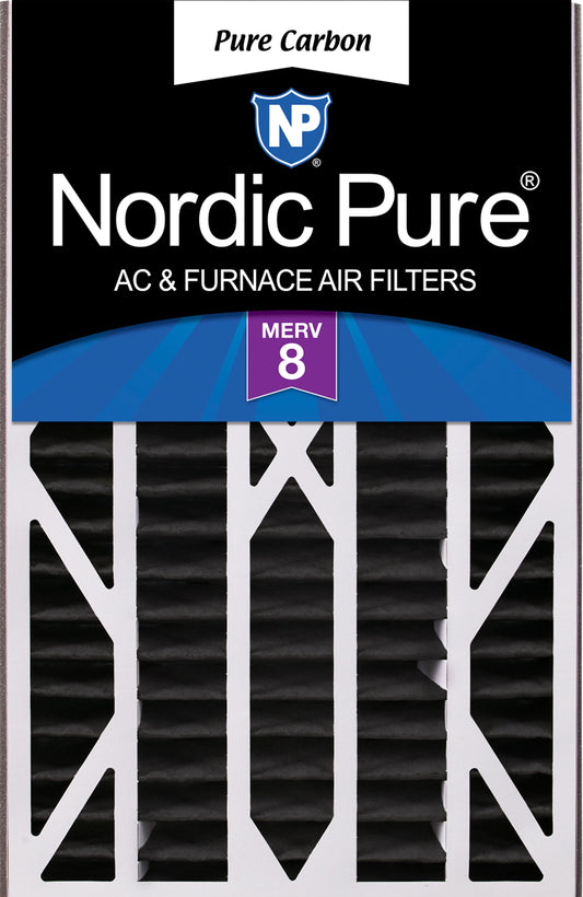 Air Bear Cub 16x25x3 Replacement 259112-101 Pure Carbon Pleated Odor Reduction Merv 8 Furnace Filter 1 Pack