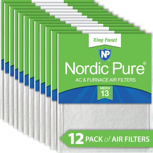 20x25x 1/2 Half Inch Ring Panel MERV 13 Furnace Air Filters 12 Pack