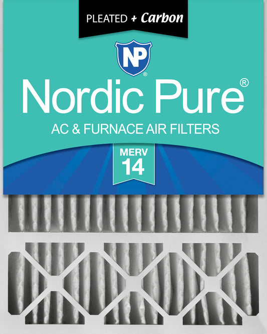 20x25x5 (4 3/8) Honeywell/Lennox Replacement Air Filters MERV 14 Plus Carbon 1 Pack