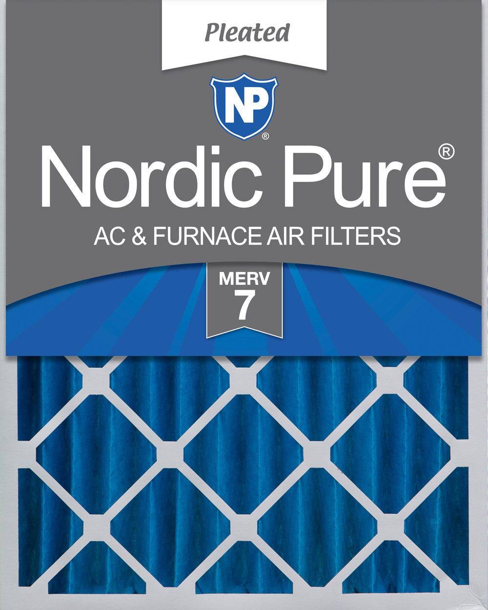 24x24x4 (3 5/8) Pleated MERV 7 Air Filters 1 Pack
